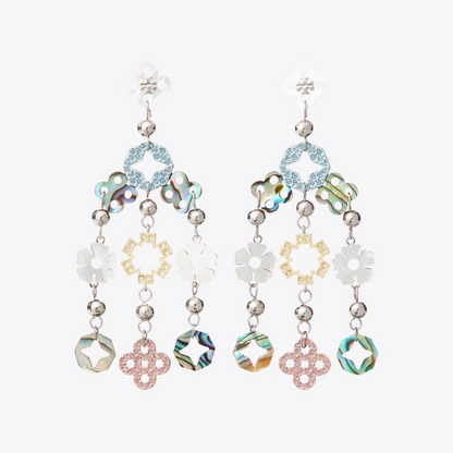 Small Forget Me Not Chandelier Earrings