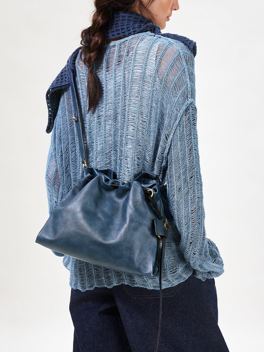 Songmont Small Gather Bag Set - Navy (Contrast Tone)