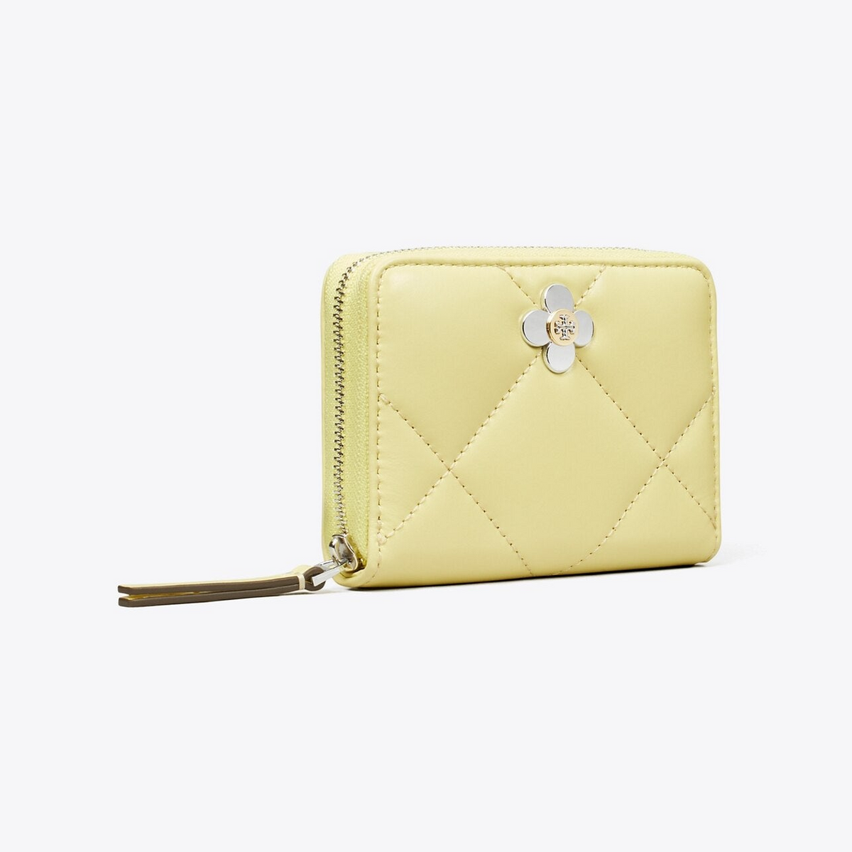 Small Kira Diamond Quilt Clover Zip-Around Wallet