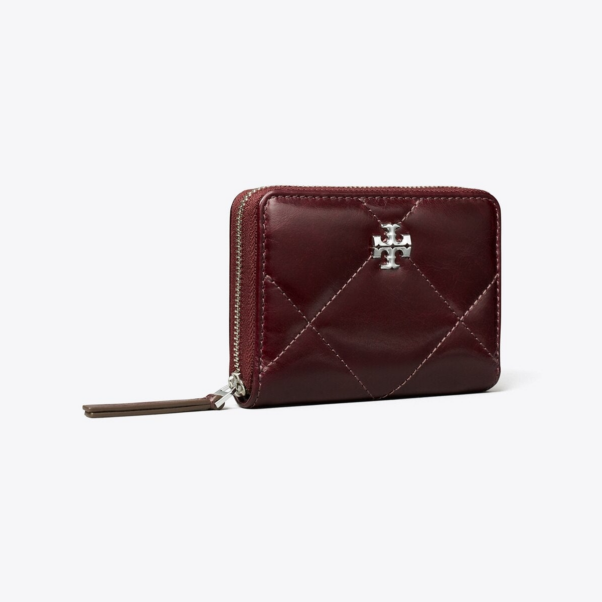 Small Kira Diamond Quilt Distressed Zip-Around Wallet