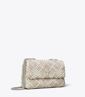 Mini Kira Woven Canvas Flap Bag