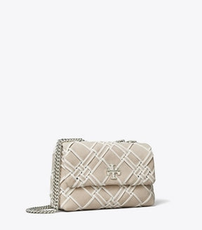 Mini Kira Woven Canvas Flap Bag