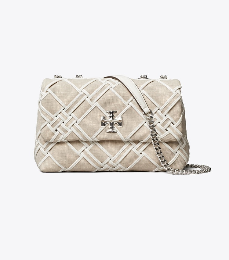 Small Kira Woven Canvas Convertible Shoulder Bag