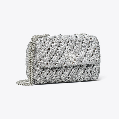 Small Kira Woven Shoulder Bag