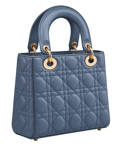 Small Lady Dior bag with shoulder strap