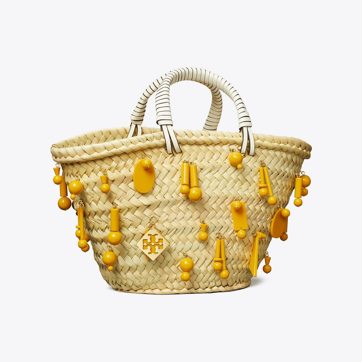 Small Raffia Embroidered Tote