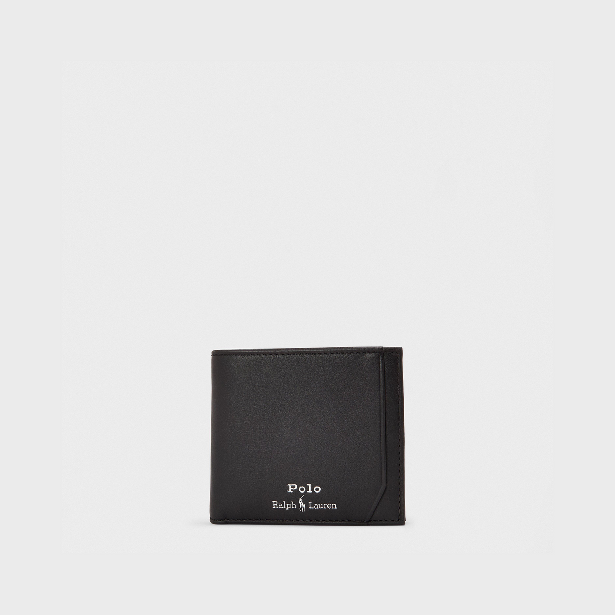 Smooth Leather Coin Billfold Wallet