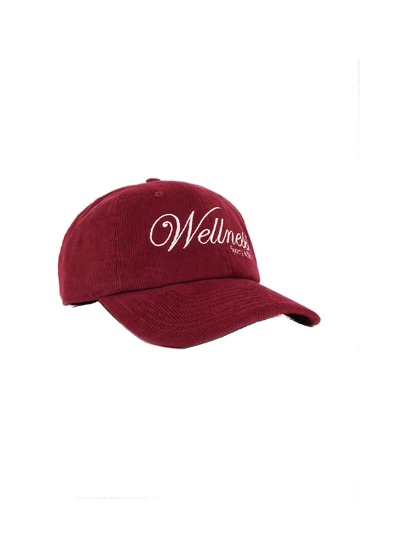 Soho Corduroy Hat - Merlot/Cream