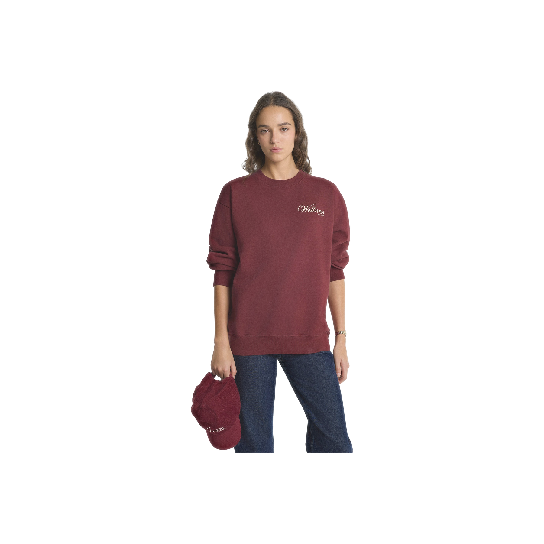 Soho Crewneck - Merlot/Cream