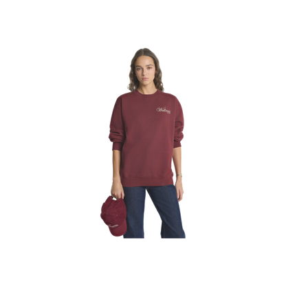 Soho Crewneck - Merlot/Cream