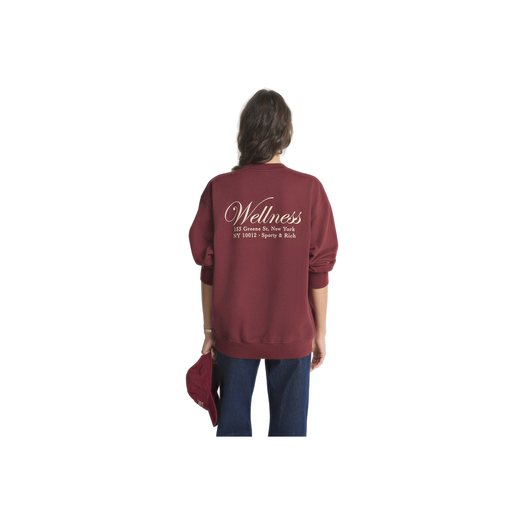 Soho Crewneck - Merlot/Cream