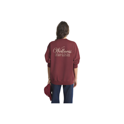 Soho Crewneck - Merlot/Cream