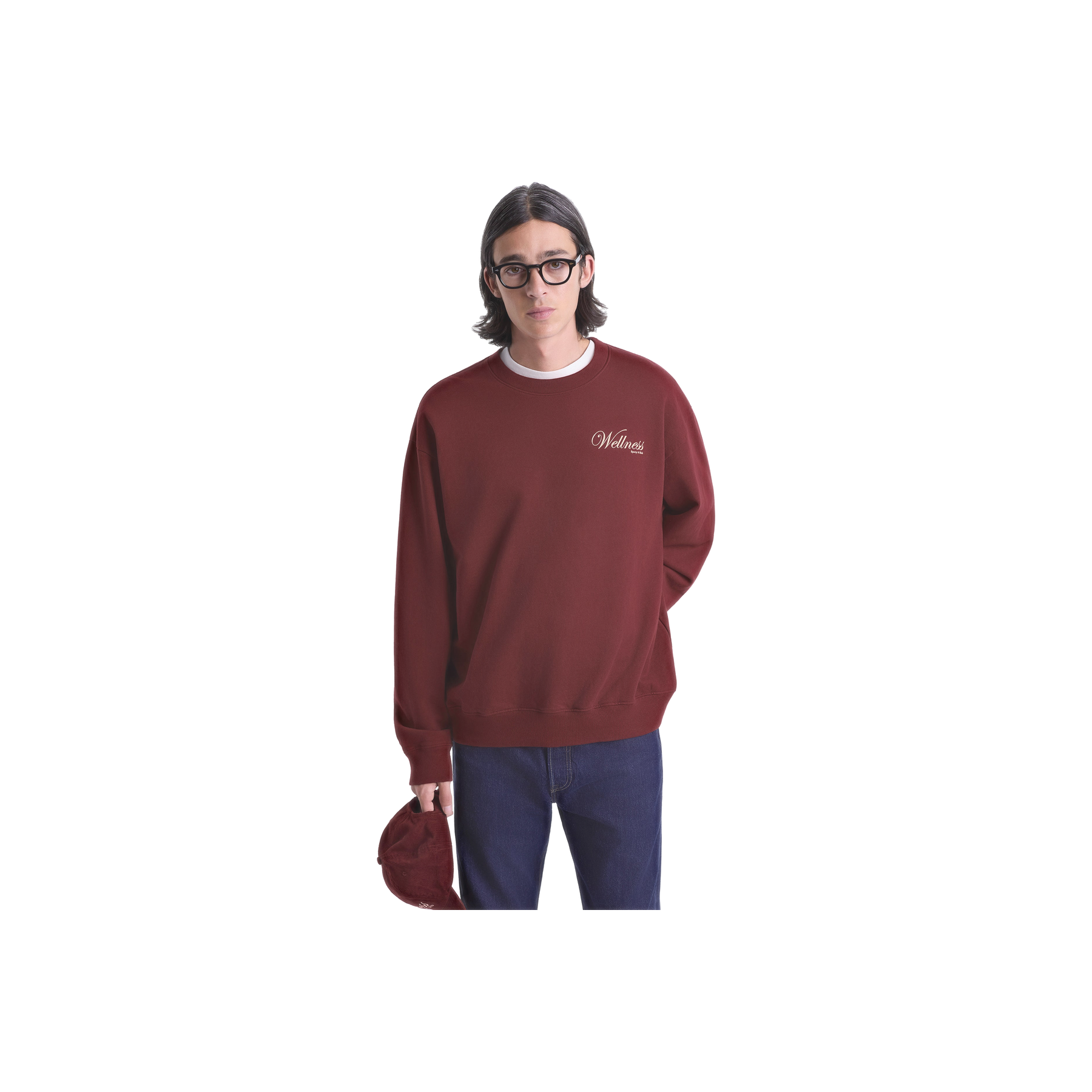 Soho Crewneck - Merlot/Cream