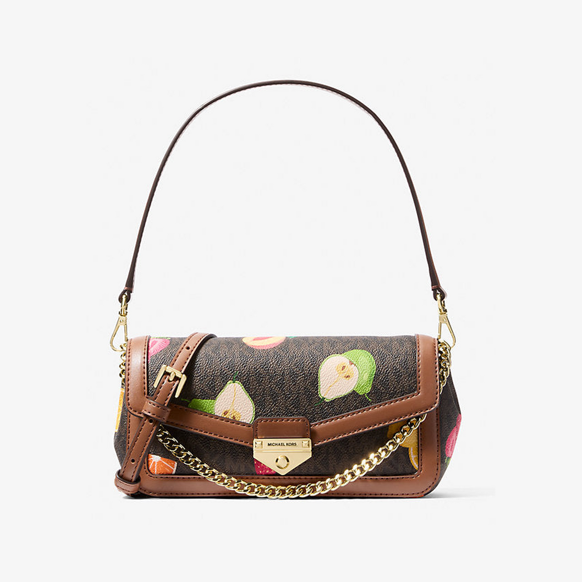 Soho Small Printed Signature Logo Convertible Crossbody Bag