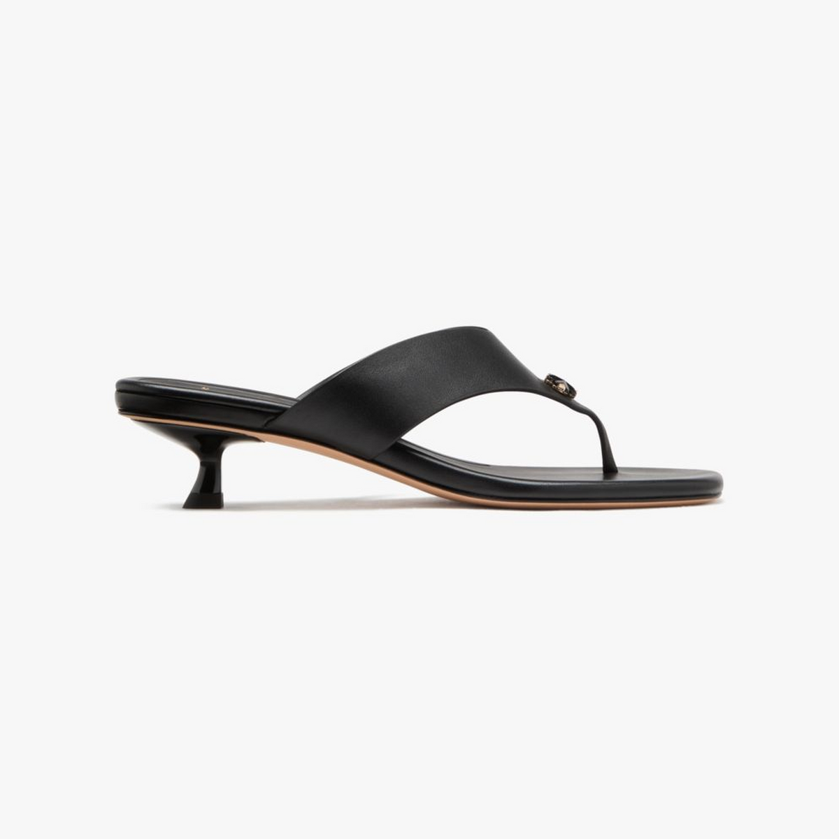 Spade Flower Kitten Heel Sandals