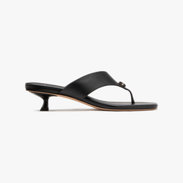 Spade Flower Kitten Heel Sandals