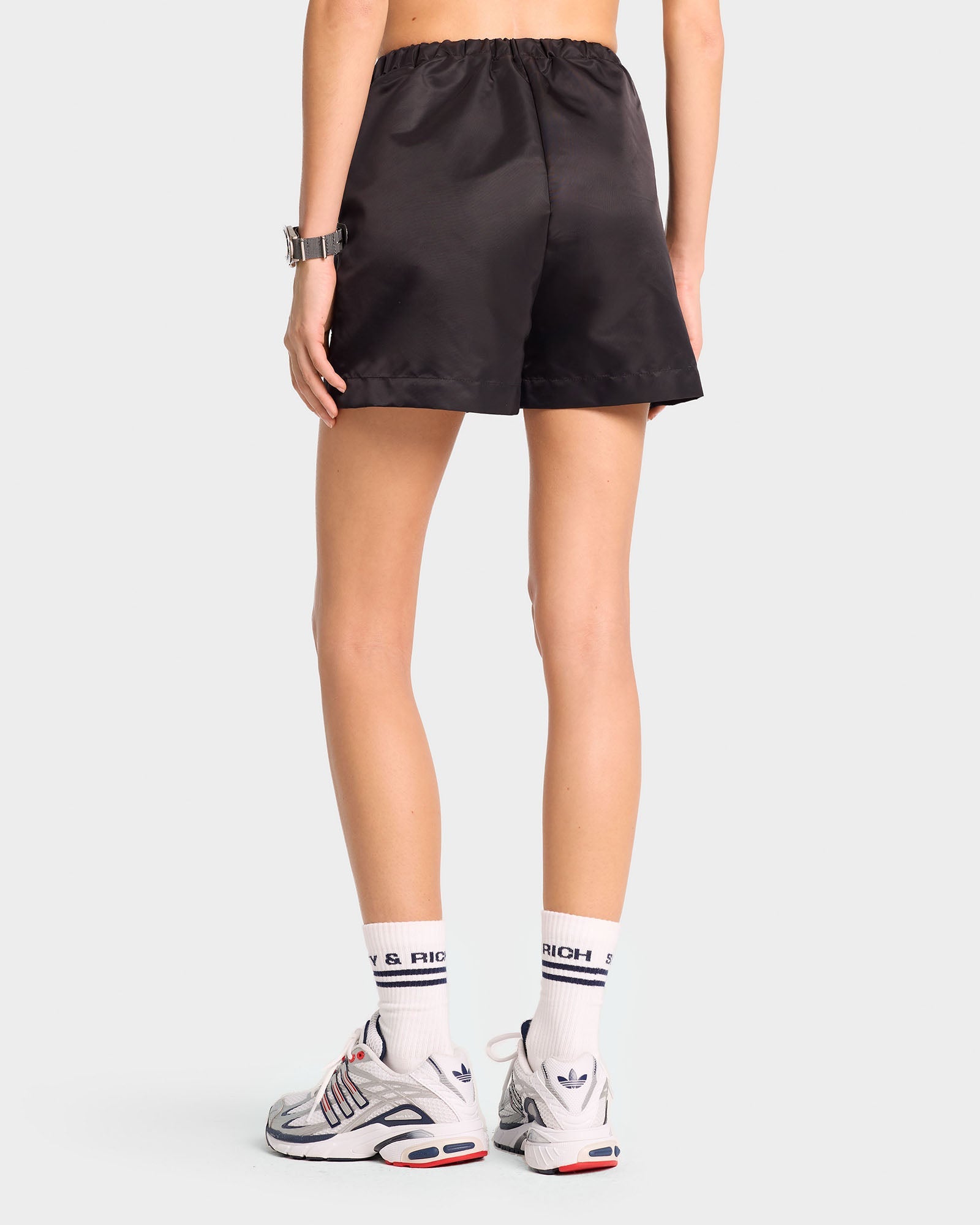 Running Woman Nylon Short - Black/White