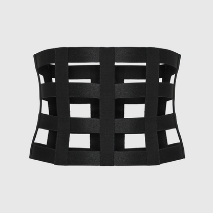SQUARE GRID CORSET BELT