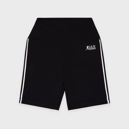 SR Runner Biker Short - Black/White