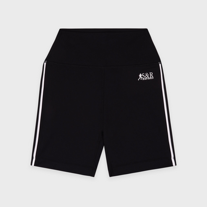 SR Runner Biker Short - Black/White