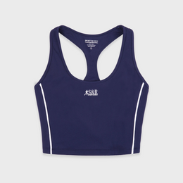 SR Runner Sports Tank - Light Navy/White
