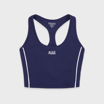 SR Runner Sports Tank - Light Navy/White