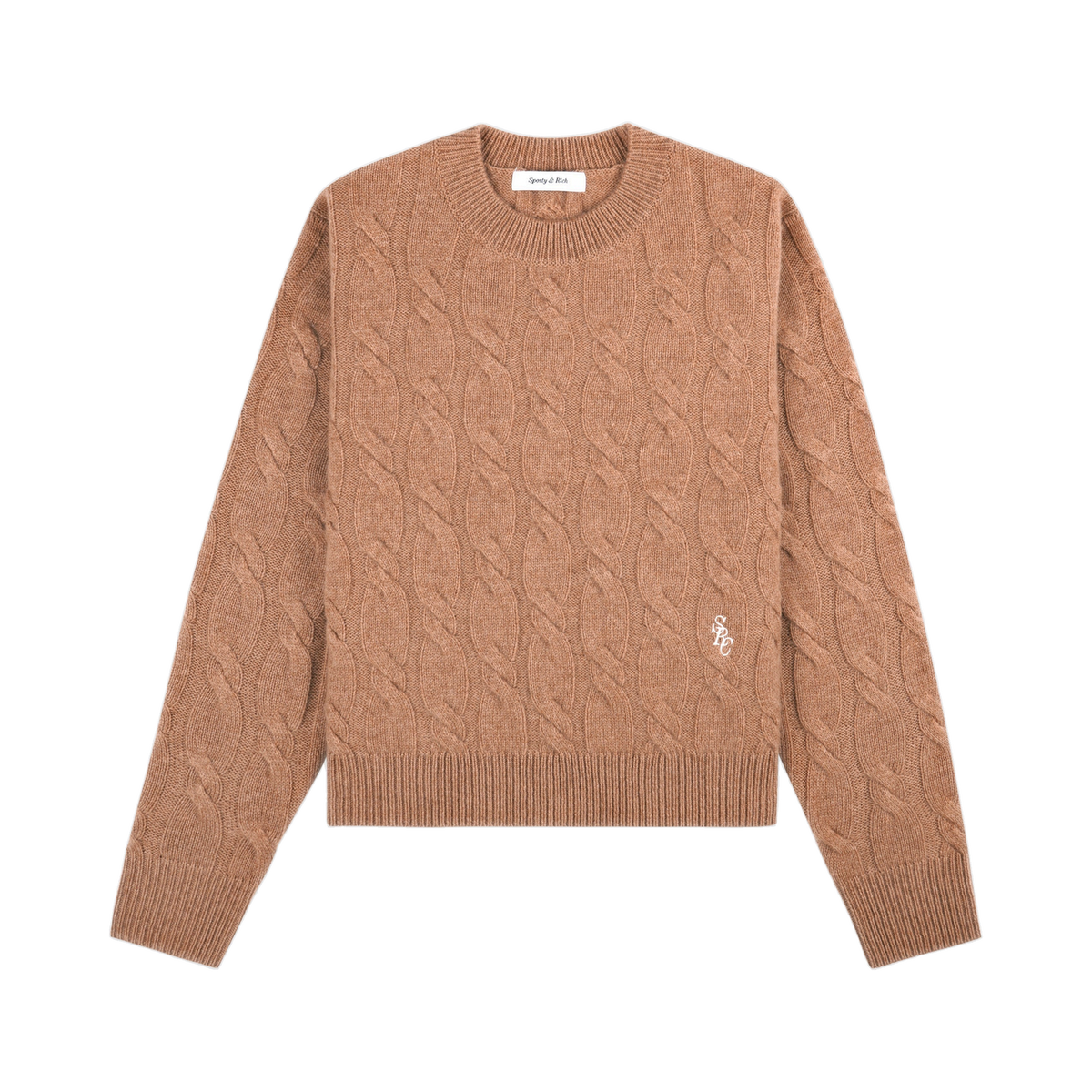 SRC Cableknit Cashmere Sweater - Camel