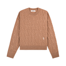 SRC Cableknit Cashmere Sweater - Camel