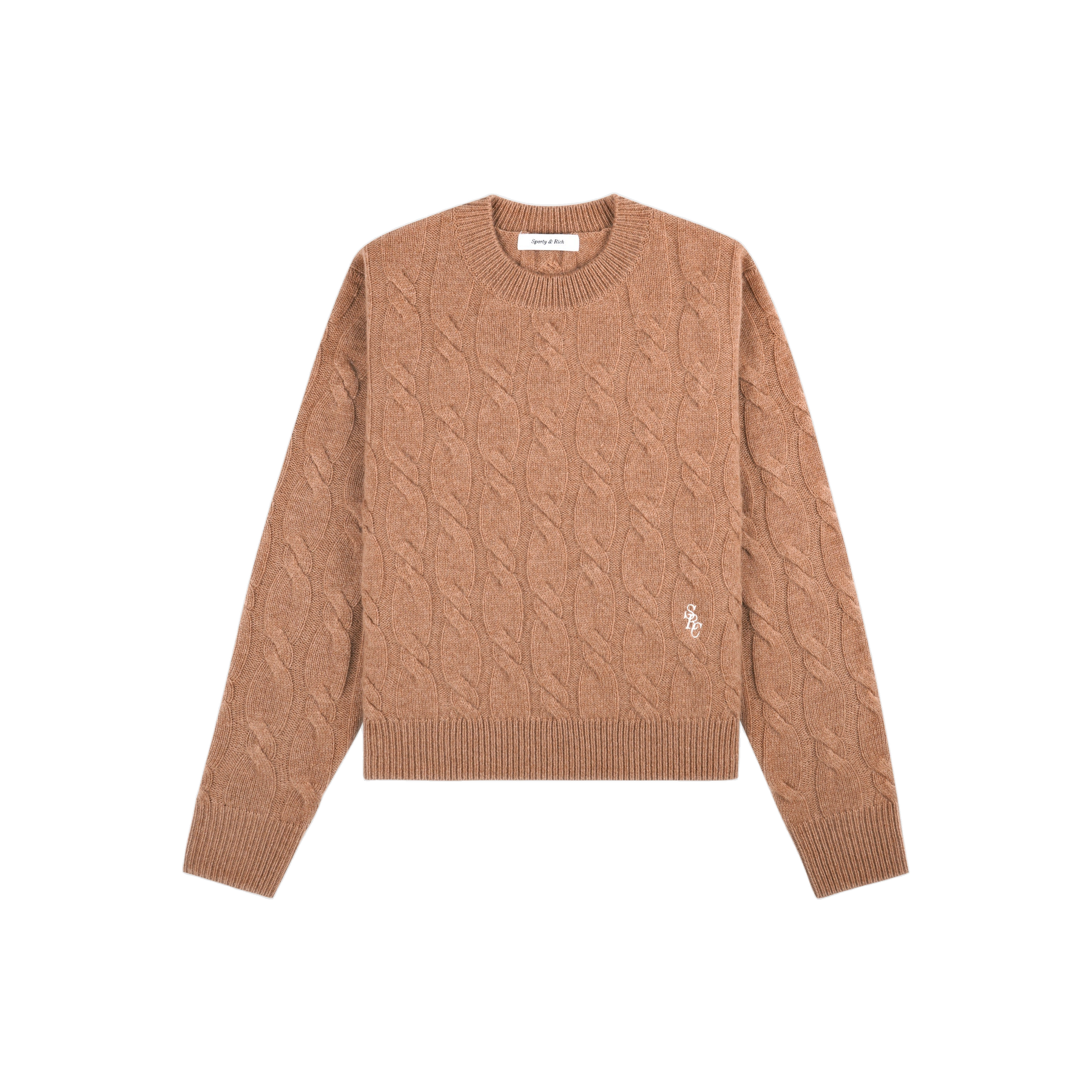 SRC Cableknit Cashmere Sweater - Camel