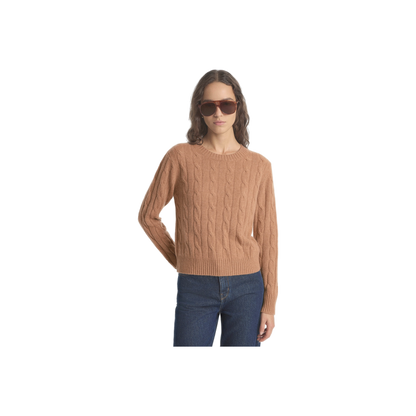 SRC Cableknit Cashmere Sweater - Camel