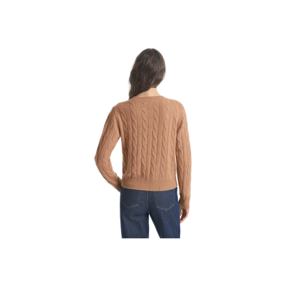 SRC Cableknit Cashmere Sweater - Camel