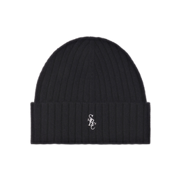 SRC Cashmere Beanie - Black/White