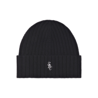 SRC Cashmere Beanie - Black/White