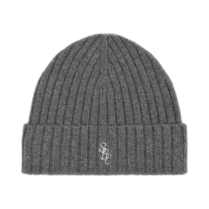 SRC Cashmere Beanie - Cool Gray/White