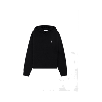 SRC Cashmere Hoodie - Black/White