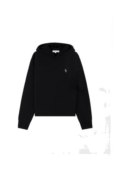 SRC Cashmere Hoodie - Black/White