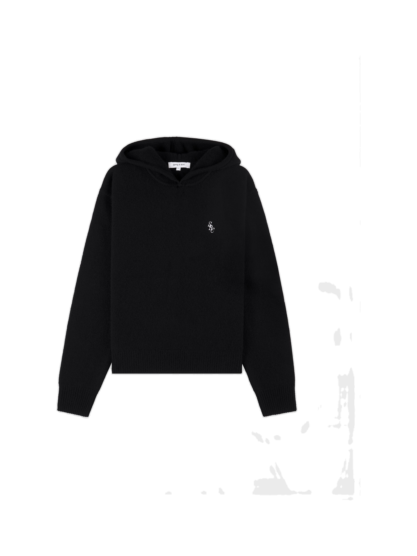 SRC Cashmere Hoodie - Black/White