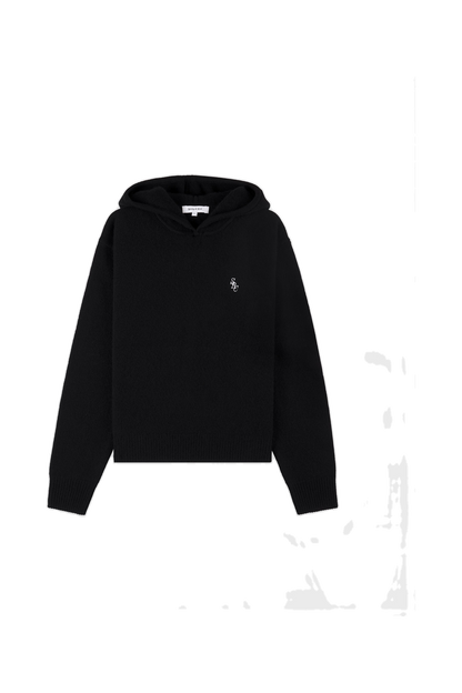 SRC Cashmere Hoodie - Black/White