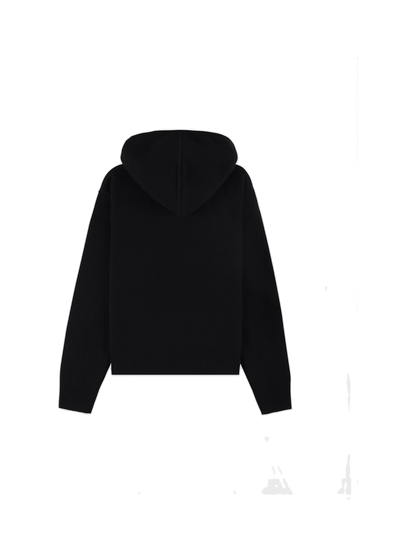 SRC Cashmere Hoodie - Black/White