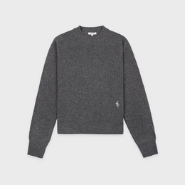 SRC Cashmere Sweater - Cool Gray/White