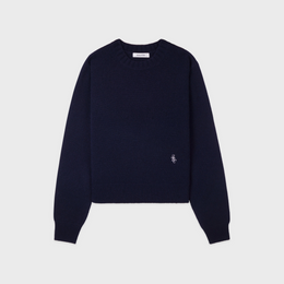 SRC Cashmere Sweater - Navy/White