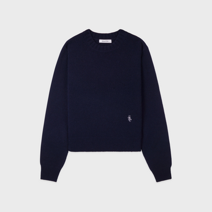 SRC Cashmere Sweater - Navy/White