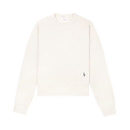 SRC Cashmere Sweater - Ecru/Navy