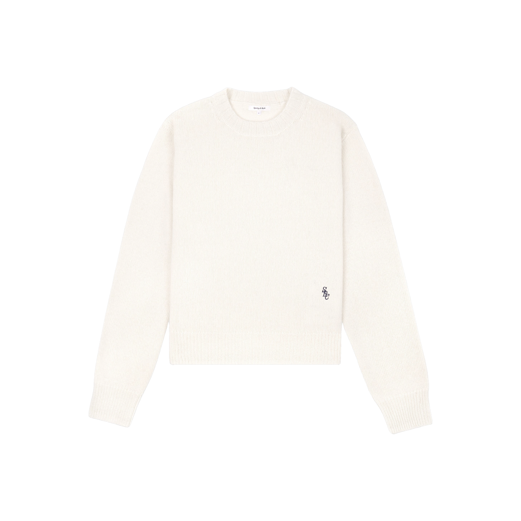 SRC Cashmere Sweater - Ecru/Navy