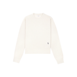SRC Cashmere Sweater - Ecru/Navy