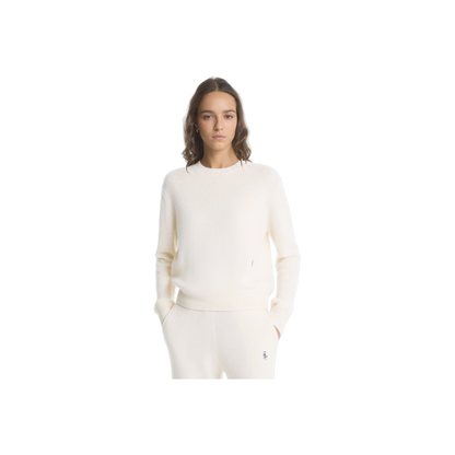SRC Cashmere Sweater - Ecru/Navy