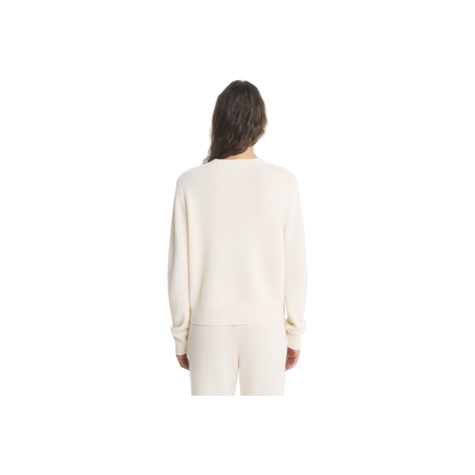 SRC Cashmere Sweater - Ecru/Navy