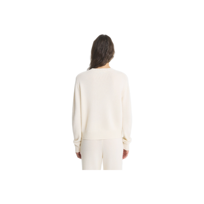 SRC Cashmere Sweater - Ecru/Navy