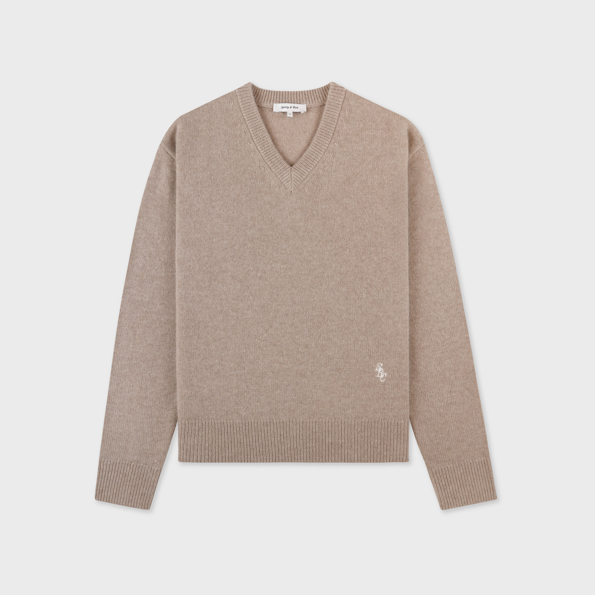 SRC Cashmere V-Neck Sweater - Tapioca