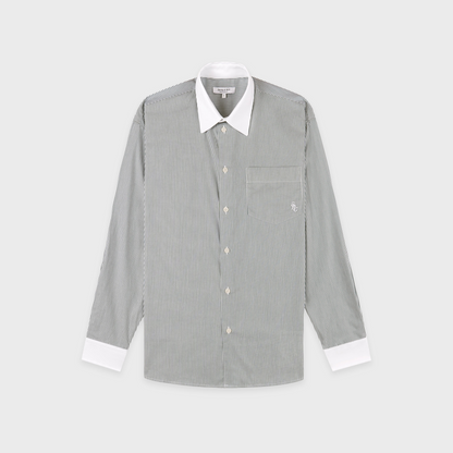 SRC Oversized Shirt - Forest striped